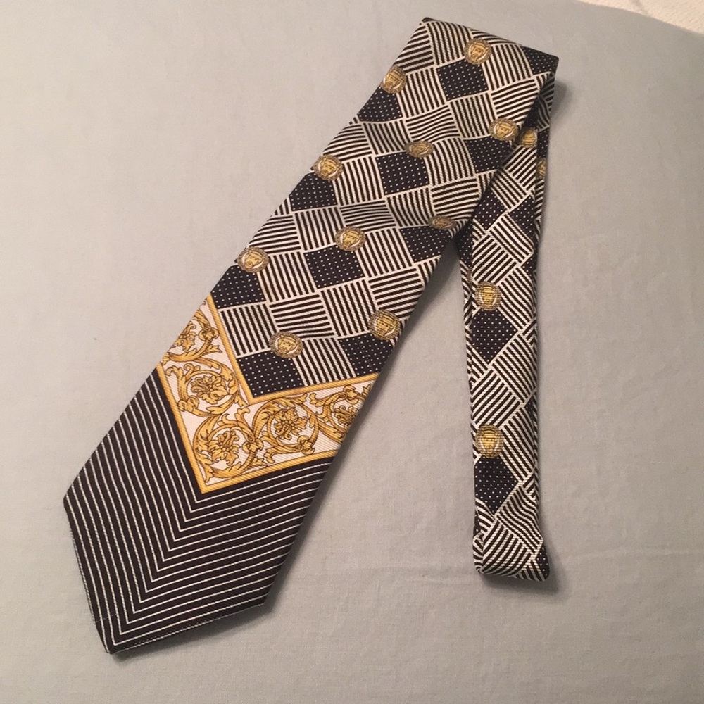 Gianni Versace Istante silk tie